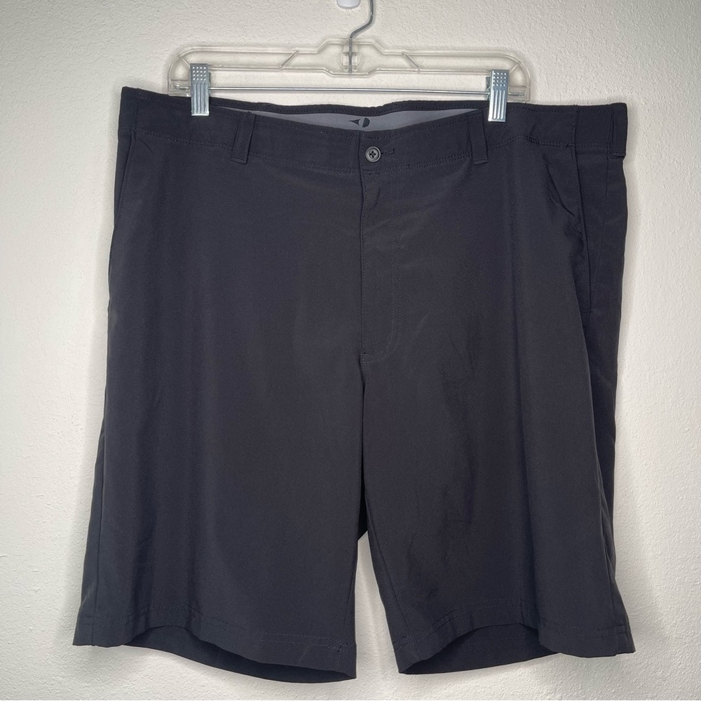 GRAND SLAM Men’s 40 Golf Dress Shorts Black (Polyester/Elastane) Flat Front